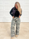 Camo Cargo Wide Leg Jeans