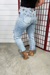 Rizzo High Rise Crop Straight Jeans
