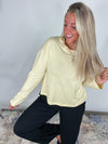 The Sunshine State Top - Yellow Wide Long Sleeve T-shirt