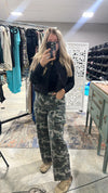 Camo Cargo Wide Leg Jeans
