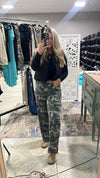 Camo Cargo Wide Leg Jeans