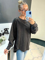 The Edge Of Cozy - Black Pullover