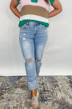 31:25 - Light Wash Distressed Flare Jeans