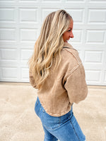 The Washed Weekend Pullover - Deep Camel