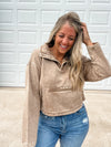 The Washed Weekend Pullover - Deep Camel
