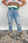 31:25 - Light Wash Distressed Flare Jeans