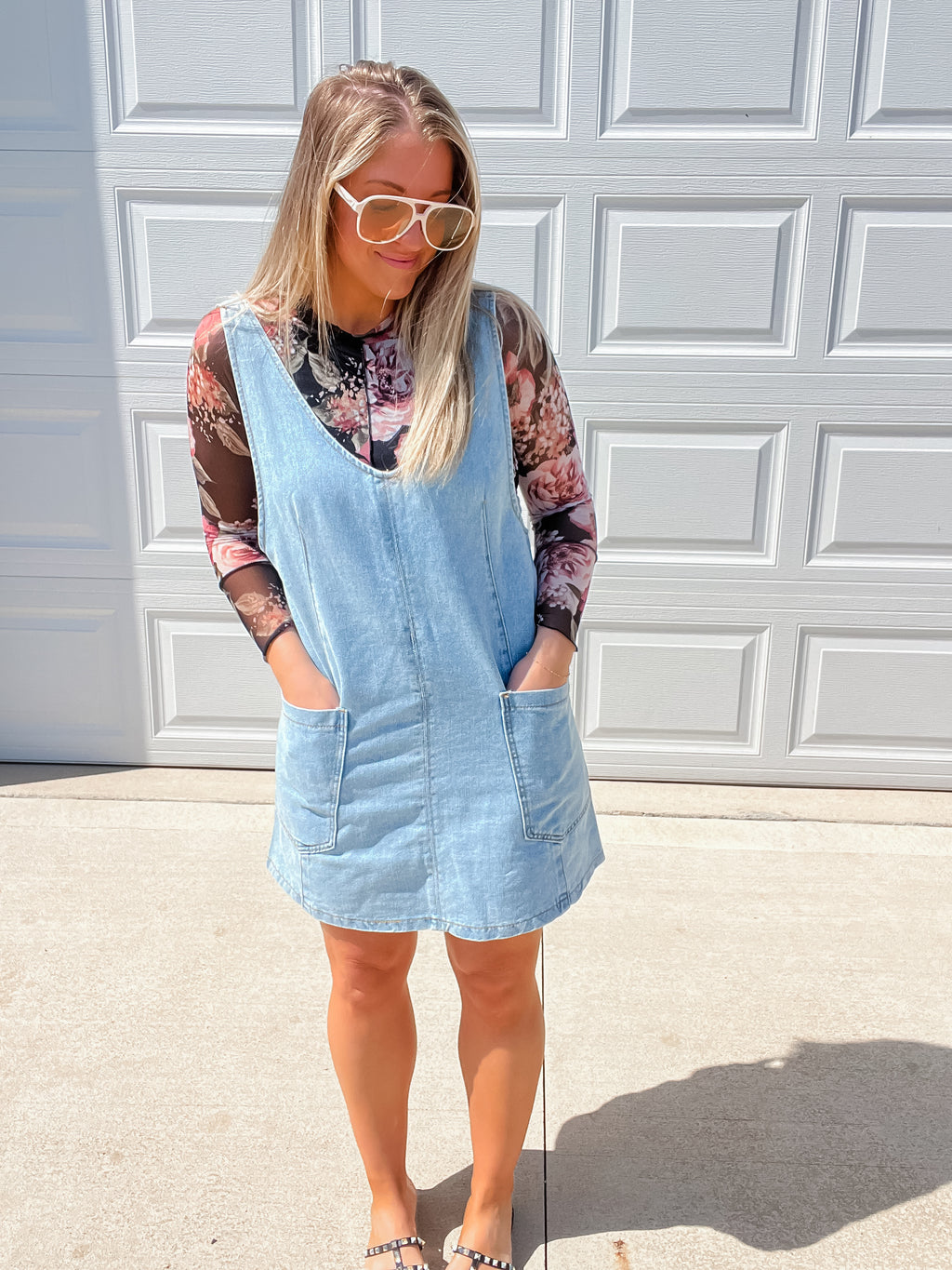 Denim Overall Dress