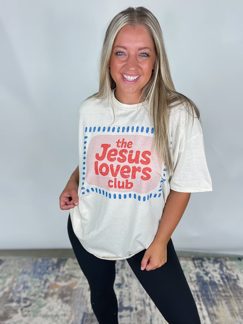 The Jesus Lovers Club - Ivory Graphic Tee