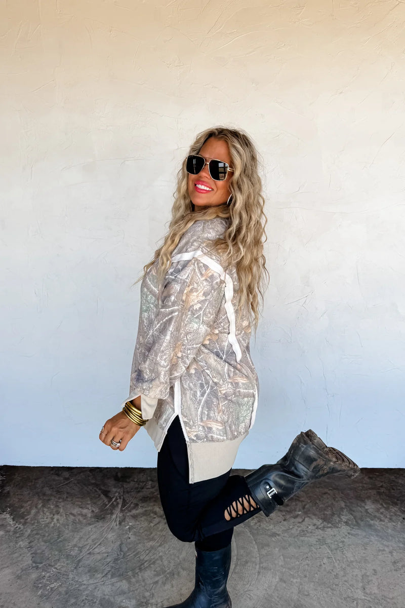PREORDER- CAMO CLASSIC CREW PULLOVER