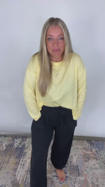 The Sunshine State Top - Yellow Wide Long Sleeve T-shirt