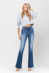 The Randy's- High Rise Distressed Flare Jeans