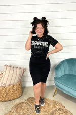 Rushing To You- Black Ruched Sleeveless Dress