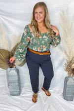 Down To Business- {Black & Gray} Stretchy Pull-On Dress Pants w/ Pockets