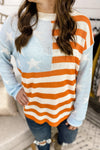 Proud Moment- America Flag Light Sweater
